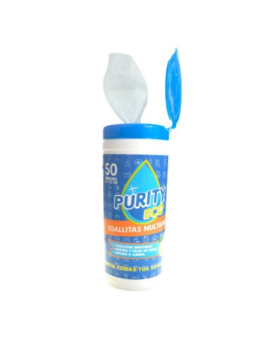 Toallas húmedas multiuso limón 50 un.