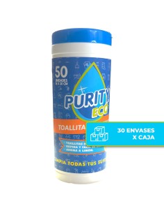 Toallas húmedas multiuso limón 50 un.